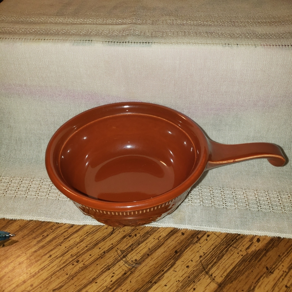 (2) Taylor, Smith, and Taylor (TST) Brown And Green Chili Bean Bowls